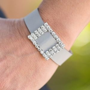 Rhinestone Silver Bracelet